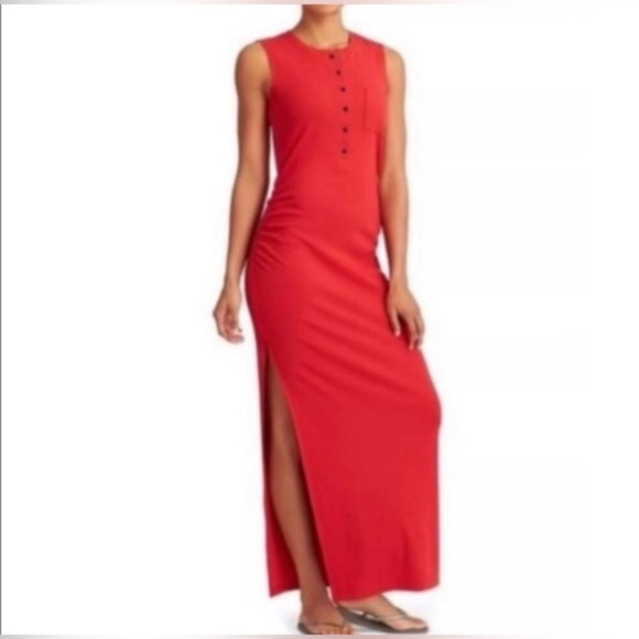 Athleta Henley Maxi Dress - Picture 1 of 9